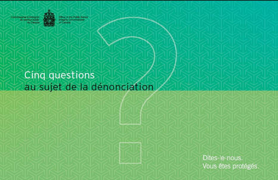 Cinq questions au sujet de la dénonciation